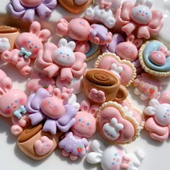 【50個】デコパーツ　まとめ売りセット(50個入り)　動物セット デコレーションパーツ  パーツ　手作りアクセサリー　ハンドメイド DIY アクセサリー  weixun01