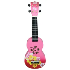 レッドバースト_本体のみ MAHALO ソプラノ UKULELE デザイナーシリーズ ハイビスカス MD1 HB レッド バースト