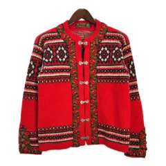 nordstrikk ノードストリック チロリアンニットセーター レッド(メンズ M相当)中古 古着 U3195