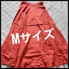 Jasmi シルク100%  ロングフレアスカート　ペチコート付き　濃いサーモンピンク