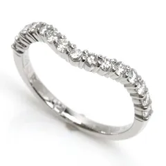 ロイヤルアッシャーダイヤモンド【0.22ct】ハーフエタニティリング9号K18