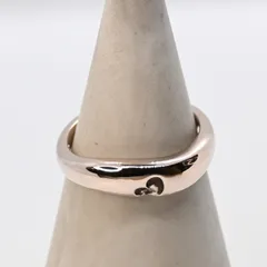 【研磨済】4℃ ハート リング ピンクシルバー 12号 ヨンドシー 指輪