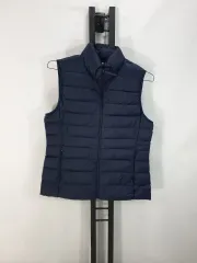 UNIQLO ユニクロ 軽量ダウンベスト ハイネック ネイビー レディース XL