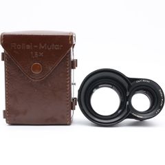 ＜並品＞Rollei Mutar 1.5x Carl Zeiss製テレコンバージョンレンズ｜Rolleiflex TLR対応 Bay IIIマウント｜小くもりあり｜専用ケース付属