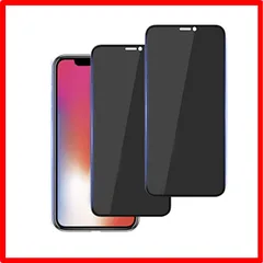 【セール中】 iPhpneXsMax/11ProMax_2枚入り-覗き見防止 【覗き見防止】iphone11ProMax ガラスフィルム 2枚セット iphon