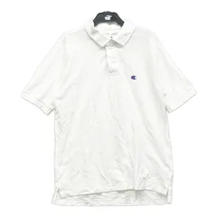 Champion チャンピオン ポロシャツ メンズ L ホワイト コットン シンプル 20240516-0051