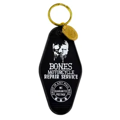 【USA】レトロ バイカー モーテル キーホルダー レトロ モーテル 雑貨 アメリカ 西海岸 かっこいい おしゃれ 雑貨 アメリカン雑貨 アメリカン: USMO-017BK