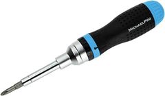 19-in-1　マルチビットラチェットドライバーセット オールインワンマルチドライバー ハンドル収納 マイケルプロ MP002001 工具 整備用品 メンテナンス 修理 DIY 自動車 軽自動車 大型車 自動車やバイクの整備に MichaelPro