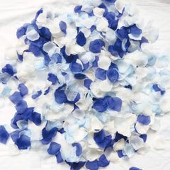 【在庫セール】約1000枚 挙式 花びら 白 たっぷり 青 5色 造花 ロイヤルブルー フラワーシャワー