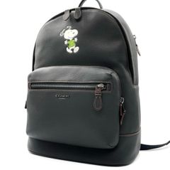 美品★コーチ リュックサック バックパック ターンロック グリーン系 チャーム付 COACH - 新品 コーチ COACH リュックサック ミディアム