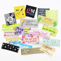 【数量限定】手芸材料 ラベル ハンドメイド ワッペン 21枚 タグ 刺繍 キューティポップ 訳あり MYmama