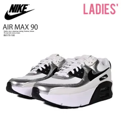 NIKE (ナイキ) WMNS AIR MAX 90 LV8 (ウィメンズ エア マックス 90 LV8) レディース ローカット スニーカー 厚底 カジュアル ストリート (ホワイト/ シルバー/ブラック) IB0170-100 IB0170 100