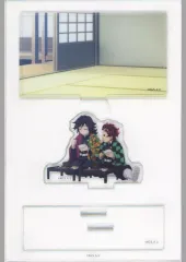 【中古】アクリルスタンド・アクリルパネル 冨岡義勇＆竈門炭治郎(食事) 「鬼滅の刃 柱稽古編×ufotable Cafe×マチ★アソビCAFE リアルタイムカフェ ランダムみにジオラマアクリルスタンド -冨岡義勇-」