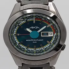 デッドストック級 保/箱付 稼働 良品 セイコー アルバ AKA コレクション V743-5A10 QZ 黒文字盤 メンズ腕時計 OGH 15176ABC 2000000 NSKのサムネイル