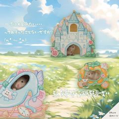 【かぼちゃ/ガラスの靴】ハロウィン ハウス ハムスター 木製 寝床 ベッド トンネル アーチ メルヘン ケージ オシャレ ハム小屋 大空間 お城 かぼちゃ ガラスの靴 かわいい 写真