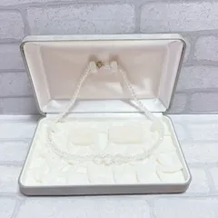 ネックレス　silver　シルバー　透明　ラウンド　丸　クリア　アンティーク　ヴィンテージ　EL-0936