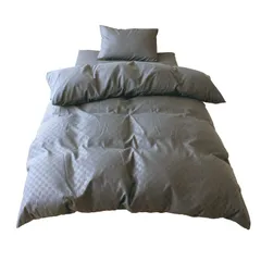 市松柄 シングル3点セット ダークグレー 敷布団用 (掛け布団カバー 敷き布団カバー 布団カバー 枕カバー) 洗い替え 模様替え ゲスト用 メリーナイト 速乾 シワになりにくい L3-300-03