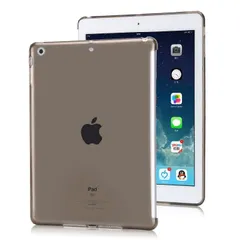 iPad 9.7インチ 第5世代 2017/第6世代 2018用 TPU ソフト バック カバー 背面ケース 落下防止 スマートカバー、スマートキーボード対応 (ブラック、 クリア、 ブルー、 ゴールド、 オレンジ、 グリーン、レッド)7色選択