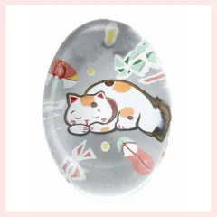 （５Ｐセット）硝子　猫箸置・眠り　K5609　◎2セット目～大幅値引き対象商品　※ガラス細工,工芸,ファンシー,高級感,高品質,レトロモダン,かわいい,可愛い,置物,愛知,瀬戸,箸置き,ねこ,キャット,ユニーク,キュート,きれい,愛猫家,イラスト