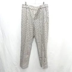◇ Θ COMME CA ISM コムサイズム 総柄 ストレートパンツ サイズ15 グレー系 レディース E  【1412260039222】