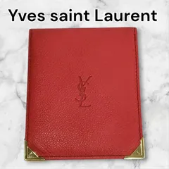 YSL 赤 レザー 二つ折り財布 楽天市場】【送料無料】 イヴ サンローラン がま口 二つ折り