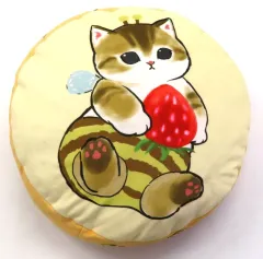 【中古】クッション・本体 イエロー ミツバチにゃん もちもちBIGクッション 「mofusand」
