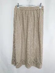 ◇ T'e chichi テチチ ロング丈 フレア スカート サイズフリー ベージュ系 レディース E  【1407180003651】