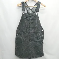 ◇ Θ Φ Alley by w closet ジャンパースカート ミニ ノースリーブ オーバーオール サイズF ブラック系 レディース E  【1410100021499】のサムネイル
