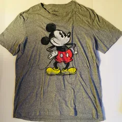 ビッグサイズ　ディズニー　ミッキーマウス　XL プリントTシャツ　杢グレー
