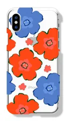 Galaxy S21 5G SC-51B SCG09 ケース カバー ギャラクシーS21 スマホケース ハードケース 北欧風 お花 フラワー 花柄 大人 かわいい 可愛い きれい おしゃれ クリア 透明 カラー09