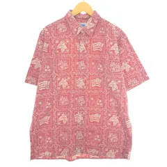 M新品未使用　ReynSpooner ハワイアンシャツ　アロハ　ハワイ ハワイアン REYN SPOONER メンズアロハシャツ ポリコットン 【 アロハ