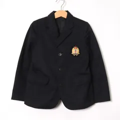 ムージョンジョン テーラードジャケット フォーマル 卒入園式 キッズ 男の子用 120サイズ ネイビー Moujonjon 【中古】