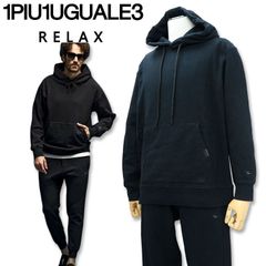 1PIU1UGUALE3 ウノピゥウ 長袖パーカースエットパンツセットアップ USO-23099/USB-23099 SN90 黒 L XL XXL