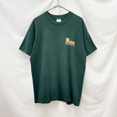 Lサイズ 90s カナダ製 古着 企業系 ワンポイント Tシャツ FRUIT OF THE LOOM ヴィンテージ シングルステッチ グリーン