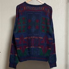 80’s CHAPS Ralph Lauren/cotton knit /MADE IN USA