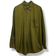 90's OLD GAP Dot B/D Shirt 90s 90年代 オールドギャップ oldgap ドットシャツ ボタンダウンシャツ モッズ デカタグ