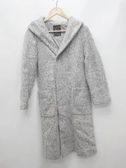 ■ w closet ダブルクローゼット 無地 フーディー 長袖 コート サイズF グレー レディース P  【1402270002897】