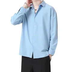 【特価セール】[GUTHONG] シャツ メンズ 半袖 長袖 夏 服 メンズ 大きいサイズ ワイシャツ カジュアル 通気性 シンプル オシャレ ゆったり 柔らかい 無地 人気 春夏秋 メンズ シャツ