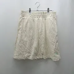 ◇ ⊂ GAP ギャップ ワンポイント 膝丈 台形 台形スカート サイズF ベージュ系 レディース E  【1505290016285】