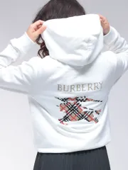 BURBERRY (バーバリー) クロスステッチロゴ プルオーバー パーカーのサムネイル
