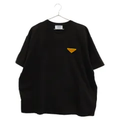 千葉県公安委員会許可取得済み20SS PRADA プラダ トライアングルロゴ 切替 ポケット Tシャツ