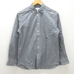G■ユナイテッドアローズ/UNITED ARROWS B＆Y 長袖シャツ/コットン【M】黒白/men's/155【中古】■