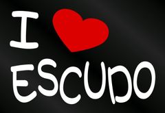 I LOVE ESCUDO まるもじステッカー [ステッカー色：白+一部赤] スズキ エスクード カッティングステッカー カッティングシール 切り抜き文字 切り文字