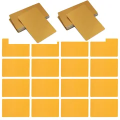 新品 Quikaboo 名刺カード 名刺作成 名刺用紙 無地カード ビジネスカード用紙 金属名刺 アルミ名刺 レーザー彫刻板 100枚セット (ゴールド)