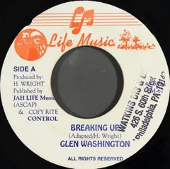 米7” Glen Washington Breaking Up LM67 Jah Life, Life Music (2) /00080