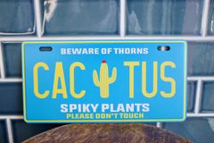 新品 CACTUS  サボテン ドライガーデン メタルサイン 看板 ナンバープレート CALIFORNIA アメリカンハウス DIY  玄関 メキシコ