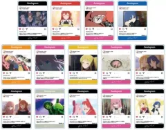 【中古】キャラカード 全14種セット 「ぼっち・ざ・ろっく! トレーディングアクリルカード」