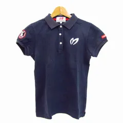 マスターバニーエディション ポロシャツ トップス 半袖 ゴルフウエア レディース 1サイズ ネイビー MASTER BUNNY EDITION 【中古】