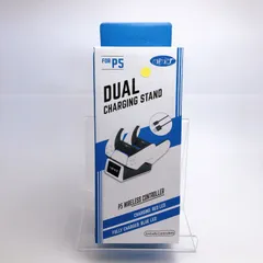 PS5 ワイヤレスコントローラー用MIMD 充電スタンド  白・ホワイト　2台同時に充電可能 コントローラースタンド ゲーム機 チャージ バッテリー チャージャー