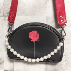 【極美品】SAMO ONDOH 23 luna bag RED ROSE　ショルダーバック　韓国ブランド　ブラック